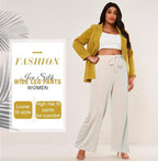 Ice Silk Wide Leg Pants Women