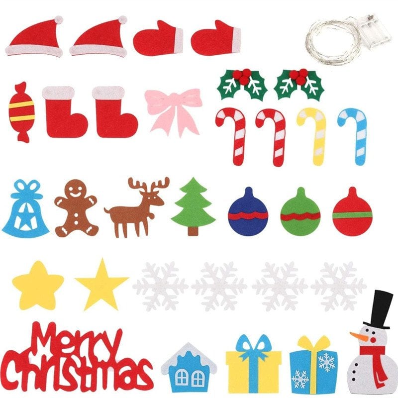 🎄🎅DIY Christmas Tree with Detachable Ornaments