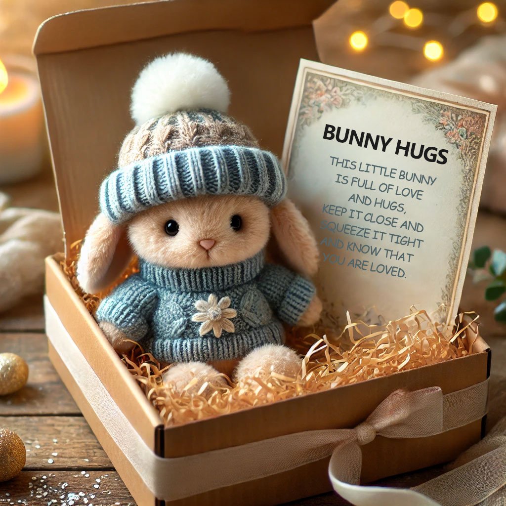 🐇Easter Promotion🔥Handmade Lucky Comfort Bunny(With Warm Text Card)🎁