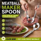 🥳Meatball Spoon! Non-stick, scoop & drain – perfect gift. Mess-free cooking – grab yours! ✅