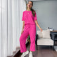 🌸 Women's Soft Casual Top and Pants Set