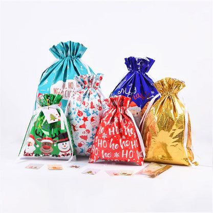 🎅Christmas Sales🎄Drawstring Christmas Gift Bags (Biodegradable)