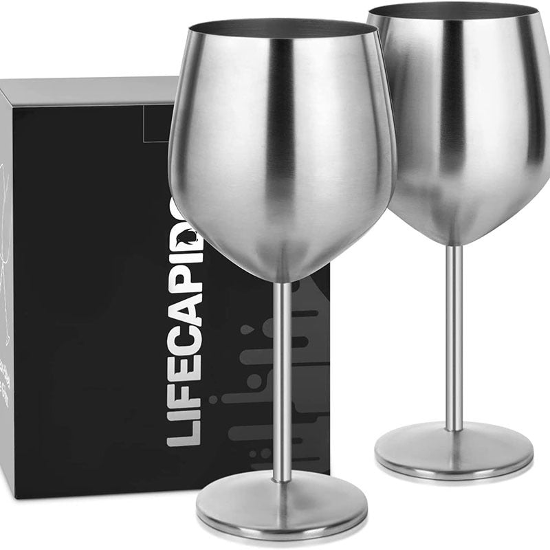 500ml Stainless Steel Wine Glasses