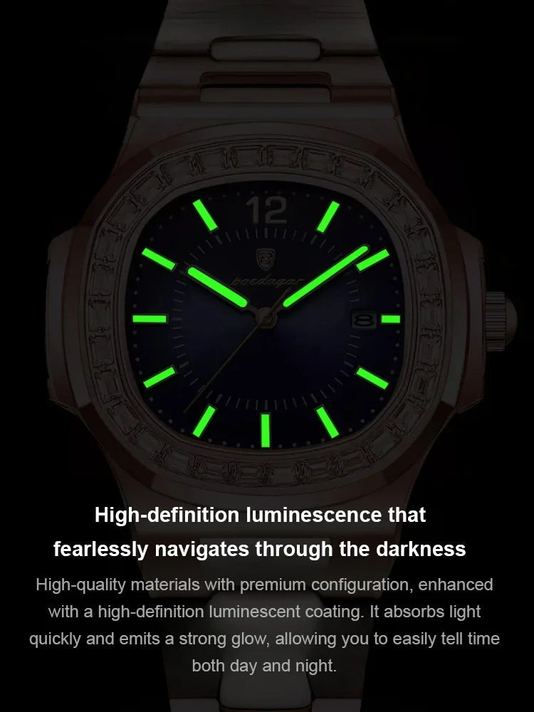 🔥🔥🔥(Last day for a limited time!)British Style Square Luxury Waterproof Quartz Watch for Men