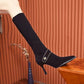 winter new Korean temperament fine heel pointed female boots high-heeled fashion boots