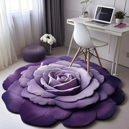 🎨Floral Plush & Diatomaceous Earth Floor Mat