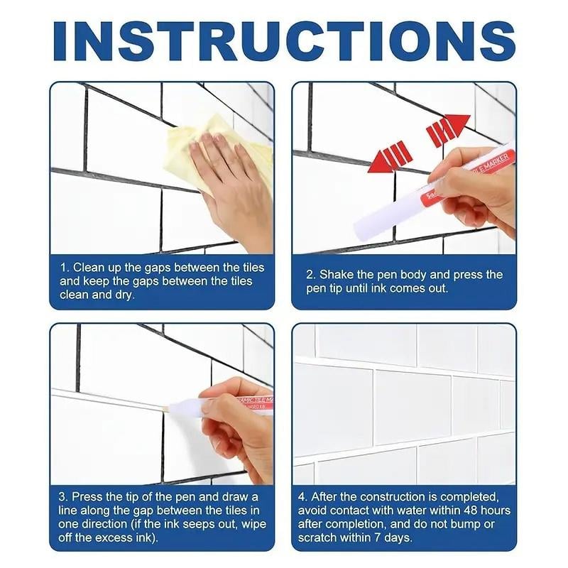 🖊️ Tile Grout Marker Pen – Waterproof ✨