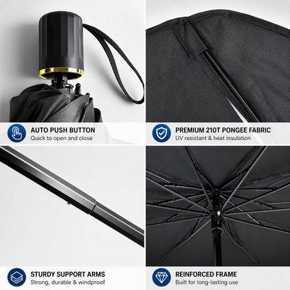 🔥Upgraded Car Windshield Sun Shade Umbrella