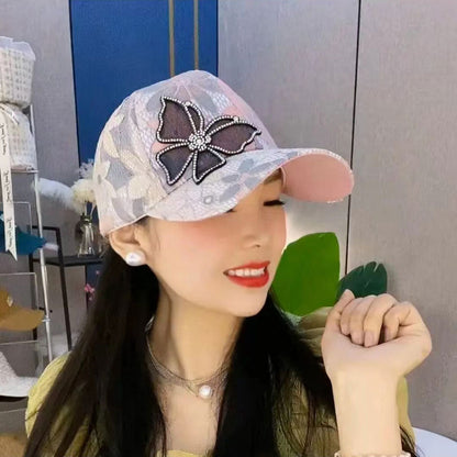 🔥Hot Sale 49% Off🔥Mesh Diamond Butterfly Baseball Cap-（Great Sale⛄BUY 2 Get 10% OFF+Free Shipping）