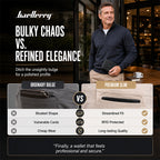 RFID-Blocking Leather and Carbon Fiber Credit Card Holder