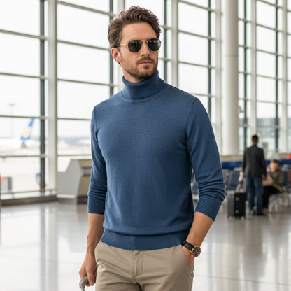 ✨Men's Solid Color Premium Turtleneck Sweater