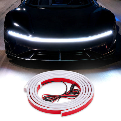 🔥【Dynamic Scan HoodBeam Kit】Light Up Your Hood With Hypnotic Smooth Scanning Effects! ✨🚗