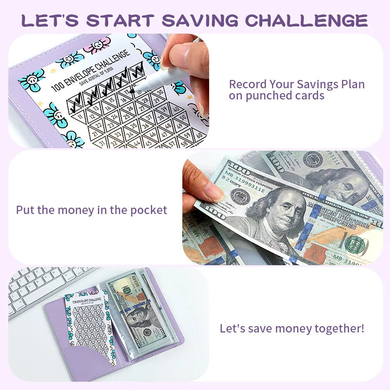 ⚡50K+ SOLD!💝Savings Challenges Book with Envelopes💸
