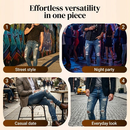 Men's Stylish Ripped Skinny Jeans