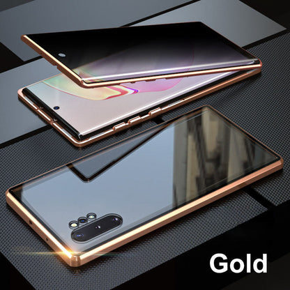 Anti-peeping Magnetic Tempered Glass Double-sided Phone Case For Samsung S25-21 Series