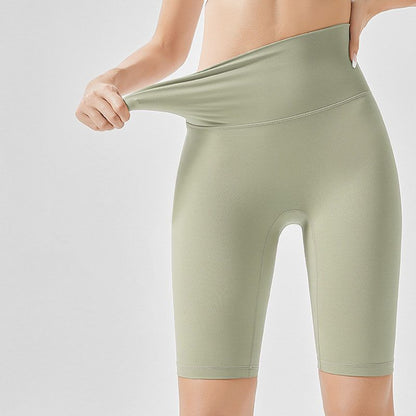 Schönes Geschenk für Sie! Nahtlose kurze Po-Lifting-Sportleggings für Damen mit hoher Taille