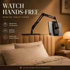 Hidden Bedside Phone Tablet Holder Retractable