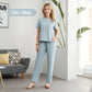 🌸 Women's Soft Casual Top and Pants Set