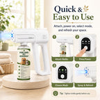💨 🛡️Sanitizer Nano Sprayer Gun – ultra-fine nano mist covers surfaces fast, no wiping needed.🏠