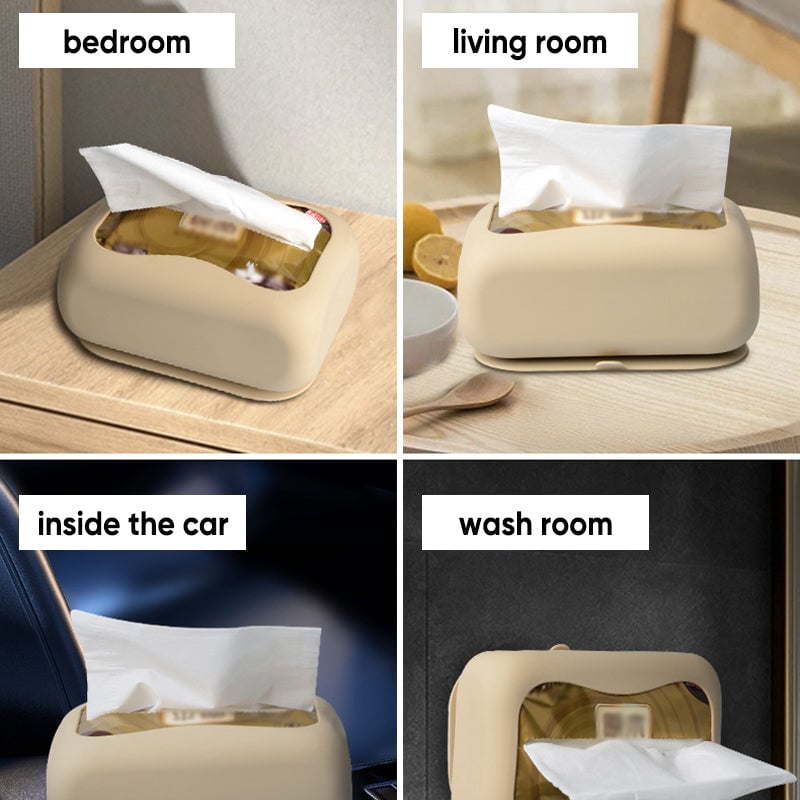 Household Silicone Suction Cup Tissue Box