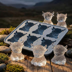 Highland Cow Ice Cube Mold - Adorable 3D Silicone Tray for Drinks & Parties