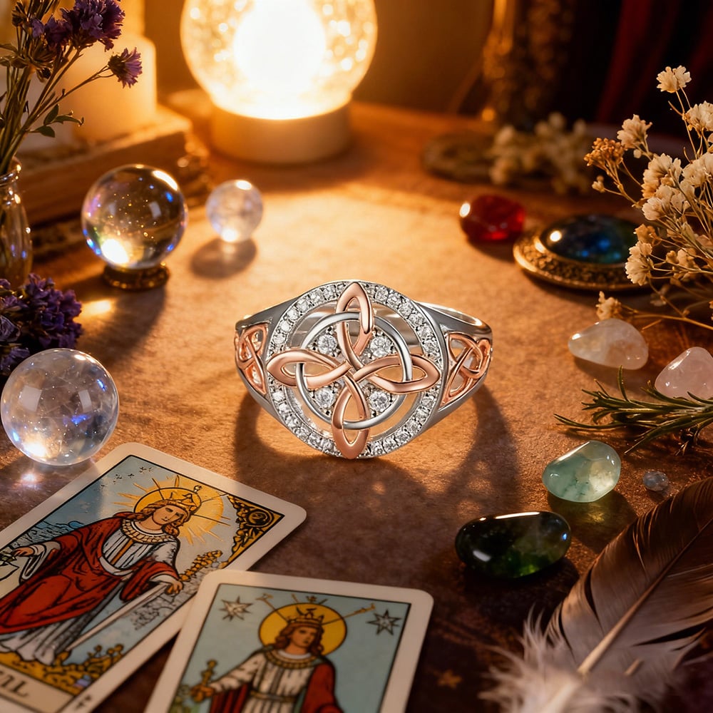 ✨💍Handmade Witch's Return-Knot Protection Ring💞Protect Your Loved Ones