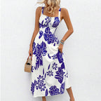 🌸Floral Whispers🌿Women's Floral Print Spaghetti Strap Dress