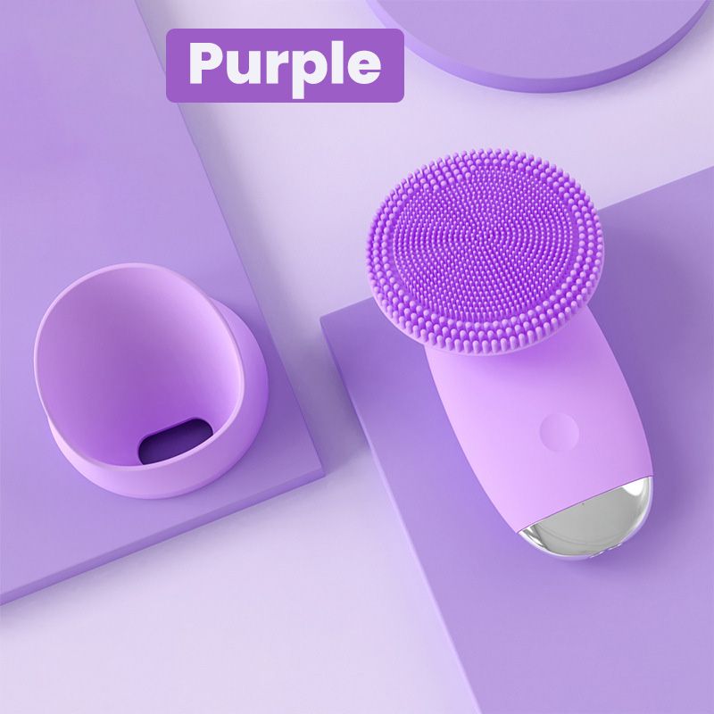 ✨Ultrasonic Vibration Massage Silicone Facial Cleansing Brush