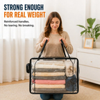 🔥Buy 2 Get 1 Free📦Portable Large Heavy-Duty Thick Plastic Clear Storage Box with Hinged Lid | Home, Travel & Camping