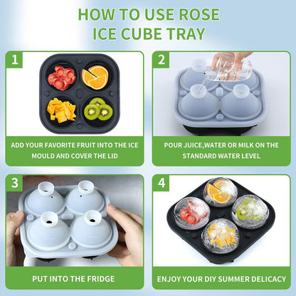 Large Rose Ice Cube Mould