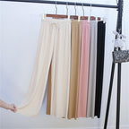 Ice Silk Wide Leg Pants Women