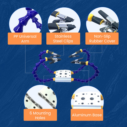 Multi-Arm Adjustable Soldering Helping Hands