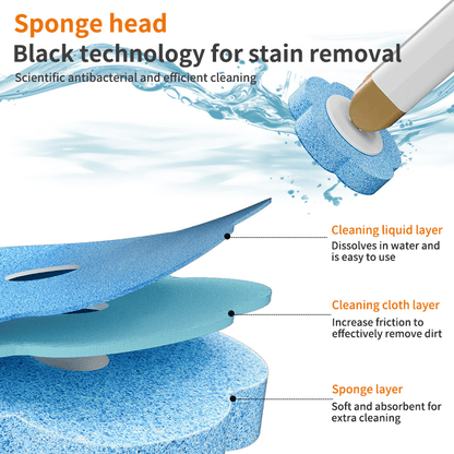 ⚡50K+ SOLD!🚽💦Disposable Replacement Wall-Mounted Innovative Toilet Brush Set✨