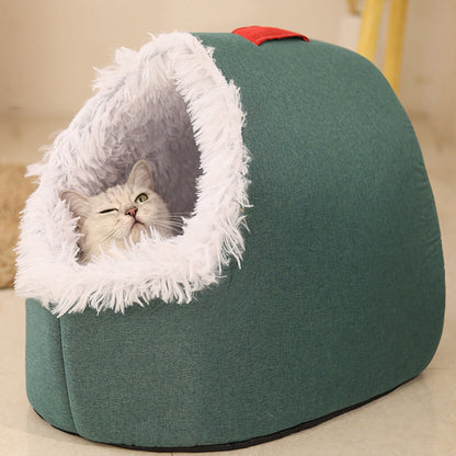💥Hot sale 🐶🐱Pet Cozy Warm Cave Bed