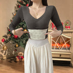 🥳2023 Brand New Fabric Women's Built-in Bra Thermal Underwear