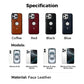 Full Faux Leather Shockproof Magnetic Case for iPhone