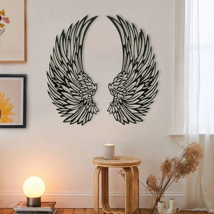 🌟🌟Angel Wings Wall Art In Metal With LED Lights