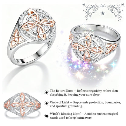 ✨💍Handmade Witch's Return-Knot Protection Ring💞Protect Your Loved Ones