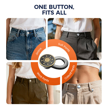 👖👖Spring-Loaded Metal Waist Extender Button for Jeans