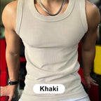 🎉🛍️Men's Summer Essentials🎽Round Neck Quick-Drying Stretchy Slim Tank Top