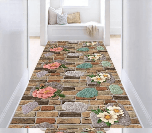 🔥【limited time 50% discount】Cut-out 3D carpet with floral flooring