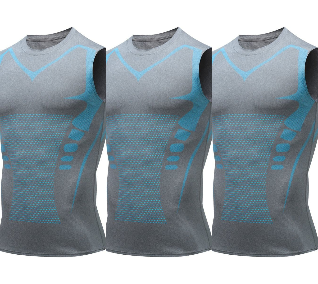 Ionic Shaping Vest – Cooling compression, smooths belly & love handles. Invisible under shirts. Feel confident again! 💪✨