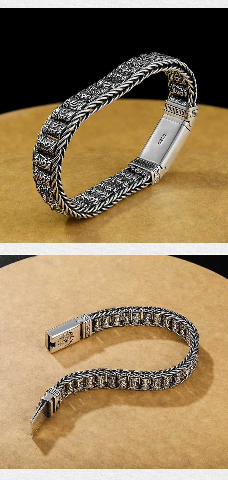 Six Character Truth-Prayer Wheel Bracelet⛓️