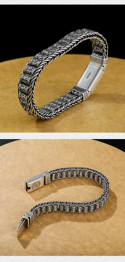Six Character Truth-Prayer Wheel Bracelet⛓️