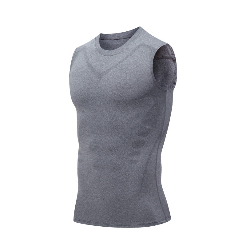 Ionic Shaping Vest – Cooling compression, smooths belly & love handles. Invisible under shirts. Feel confident again! 💪✨