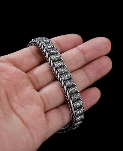 Six Character Truth-Prayer Wheel Bracelet⛓️