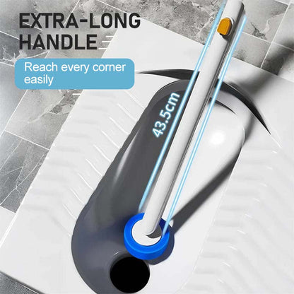 Disposable Toilet Brush with Replaceable Head