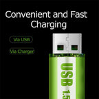 USB Rechargeable Constant Voltage Large Capacity Lithium Battery