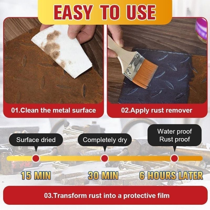 BUY 2 GET 1 FREE！！！ Water-based Metal Rust Remover (Sale)