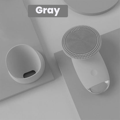 ✨Ultrasonic Vibration Massage Silicone Facial Cleansing Brush